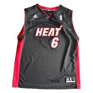Miami Heat #6 Lebron James NBA Jersey Adidas Youth XL